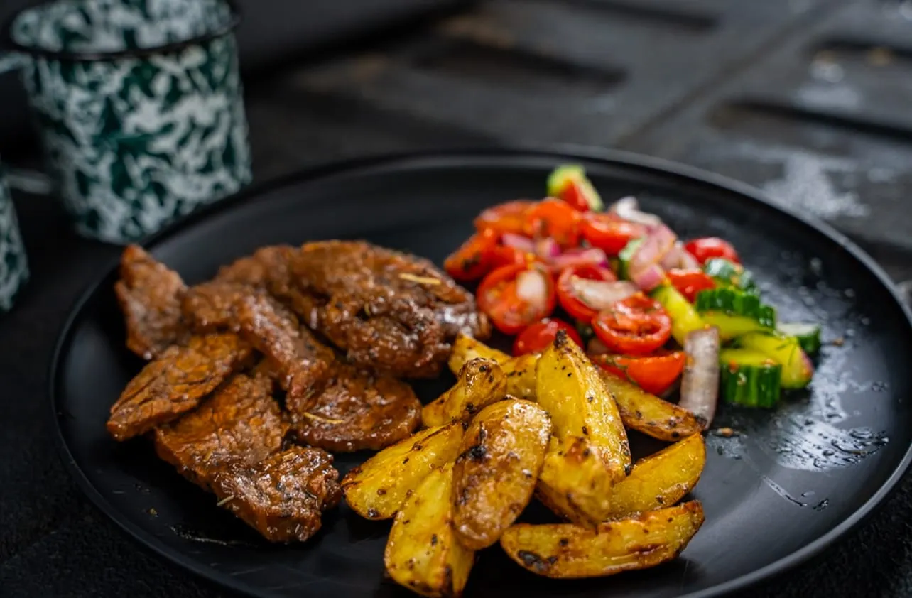 Camp Garlic Butter Steak & Potatoes