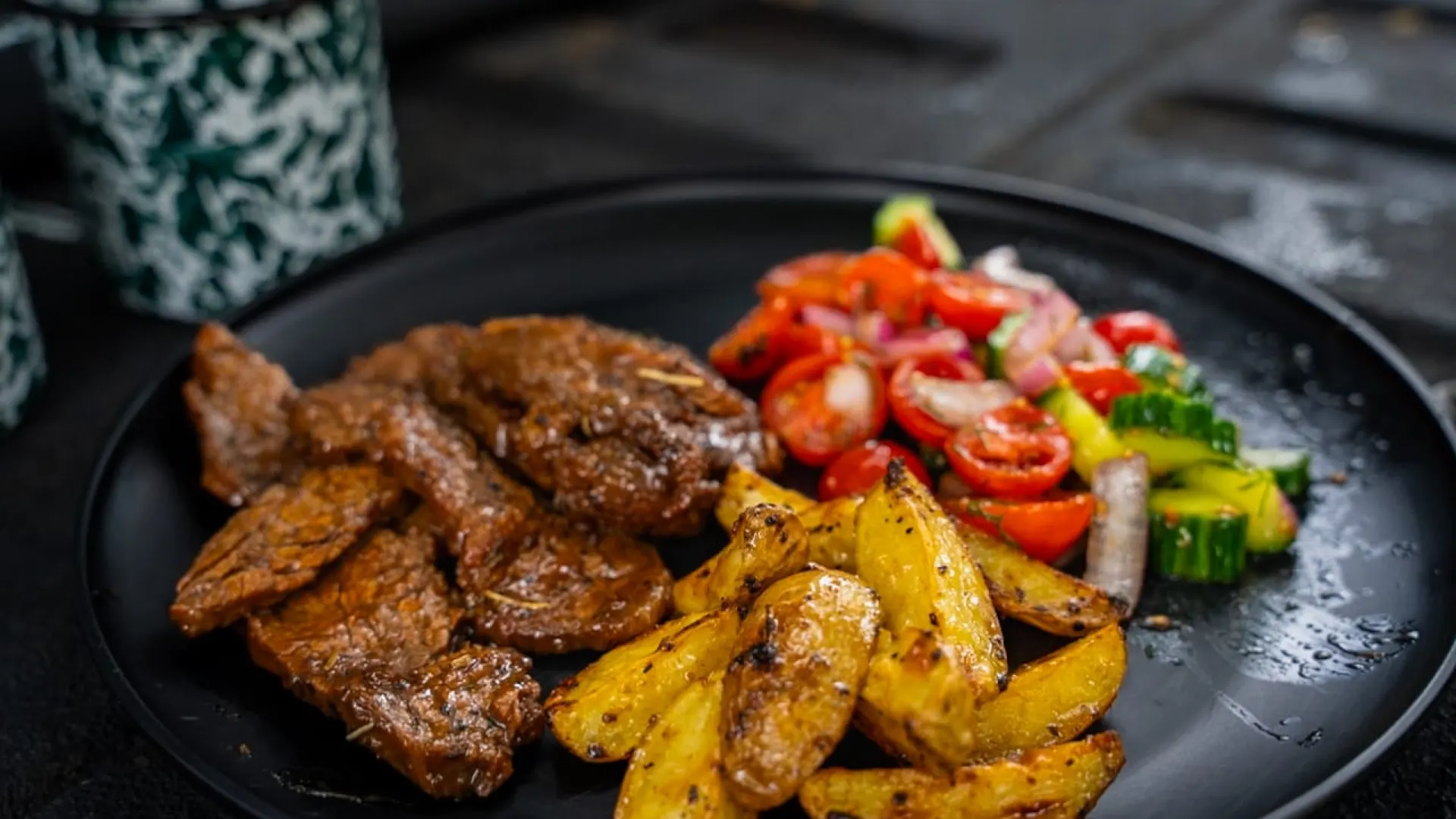 Camp Garlic Butter Steak & Potatoes